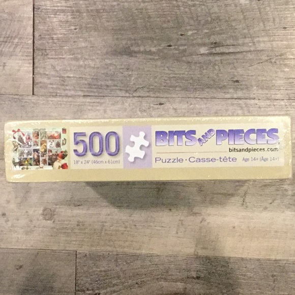 New, Bits and Pieces 18”x24” Puzzle, Vintage Christmas Post Card NIB unopened - Picture 2 of 3